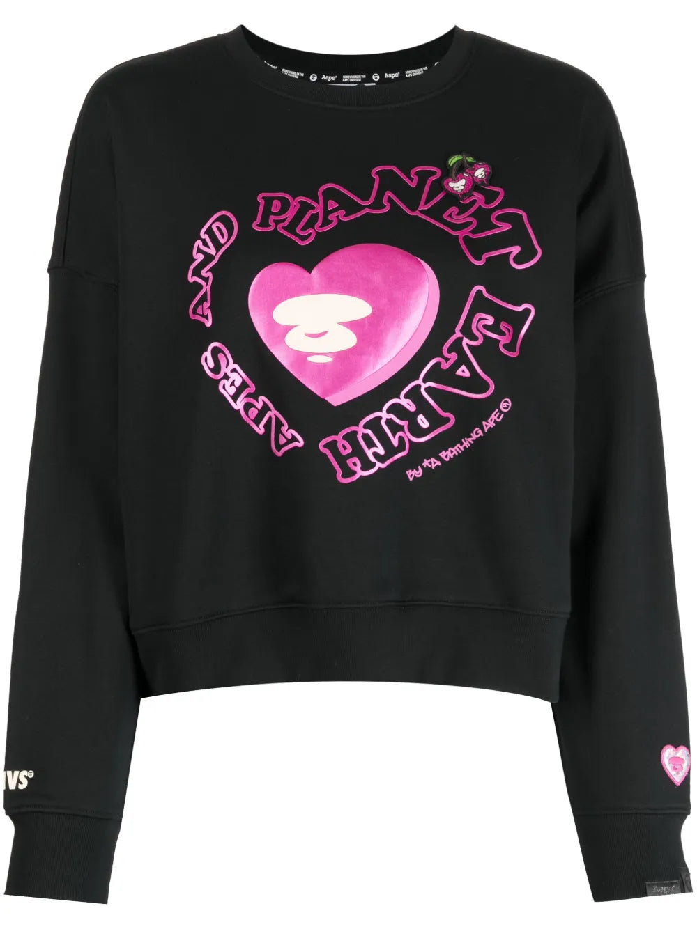 Logo-Embossed Crew-Neck Sweatshirt