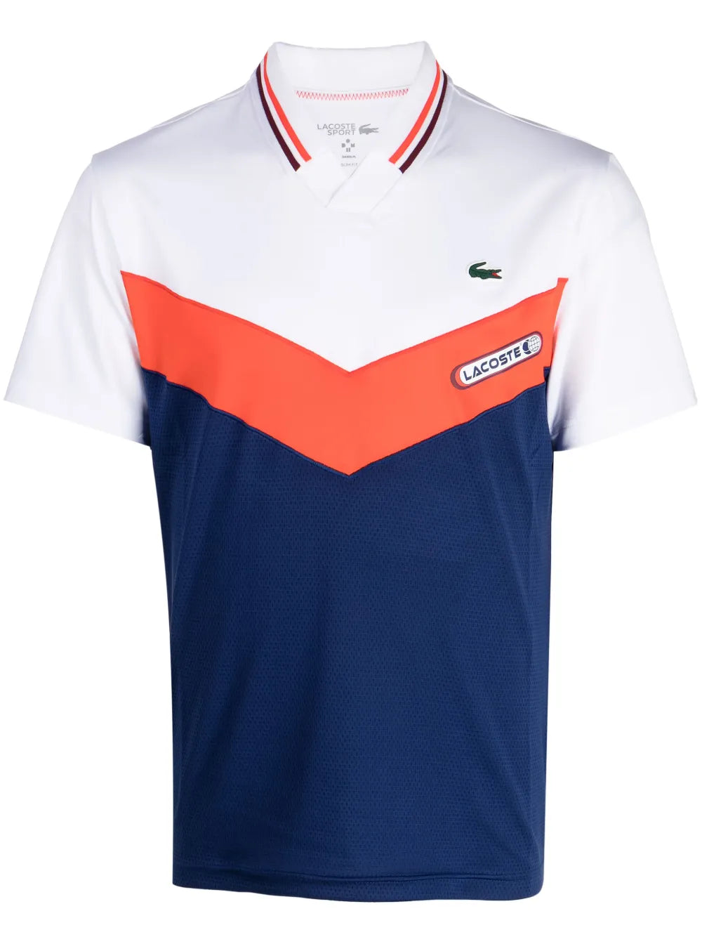 Logo-Patch Panelled Polo Shirt