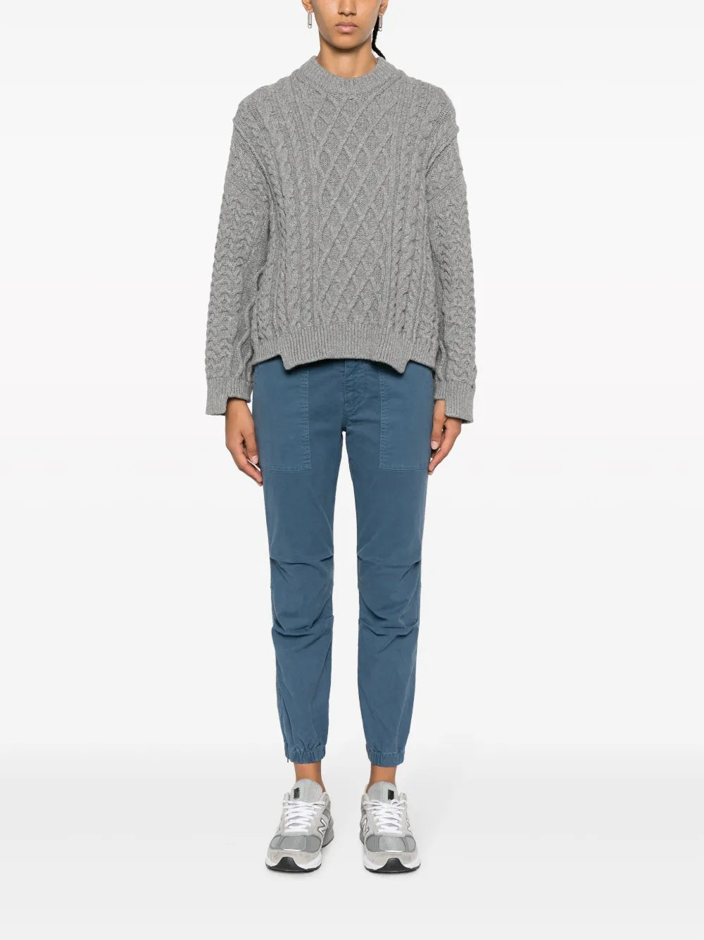 Cropped Tapered Trousers