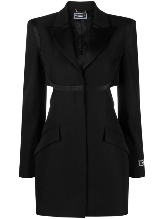 Cut-Out Wool Blazer