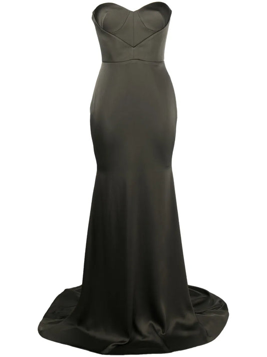 Strapless Floor-Length Gown