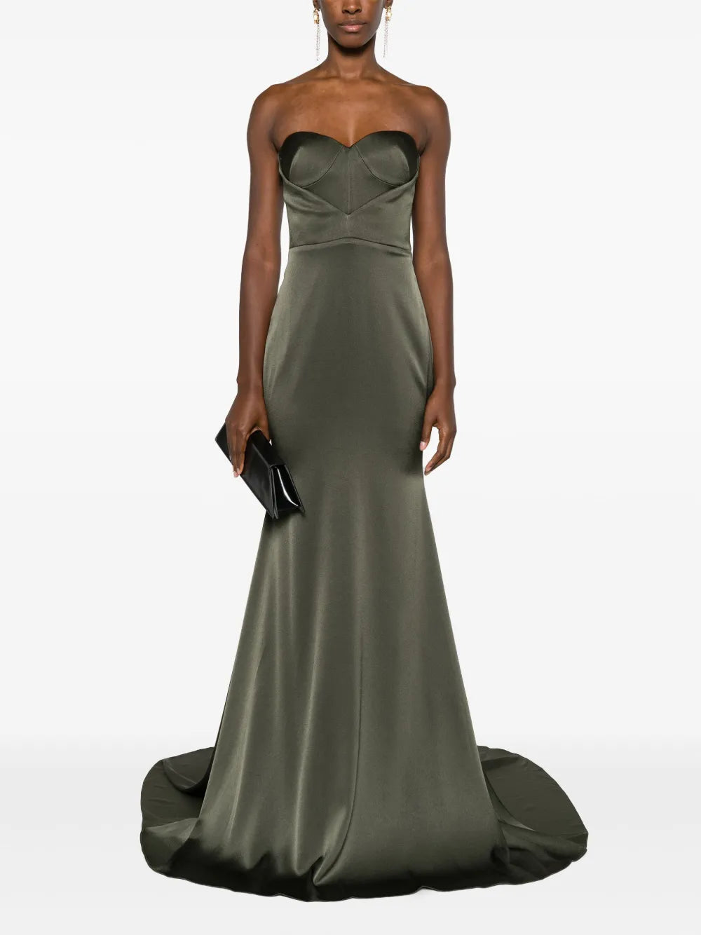 Strapless Floor-Length Gown