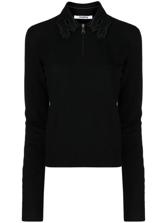 Logo-Embroidered Wool Jumper