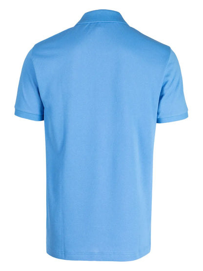Logo-Patch Cotton Polo Shirt