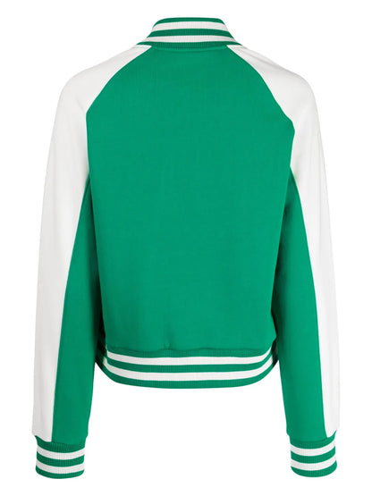 Logo-Print Varsity Bomber Jacket