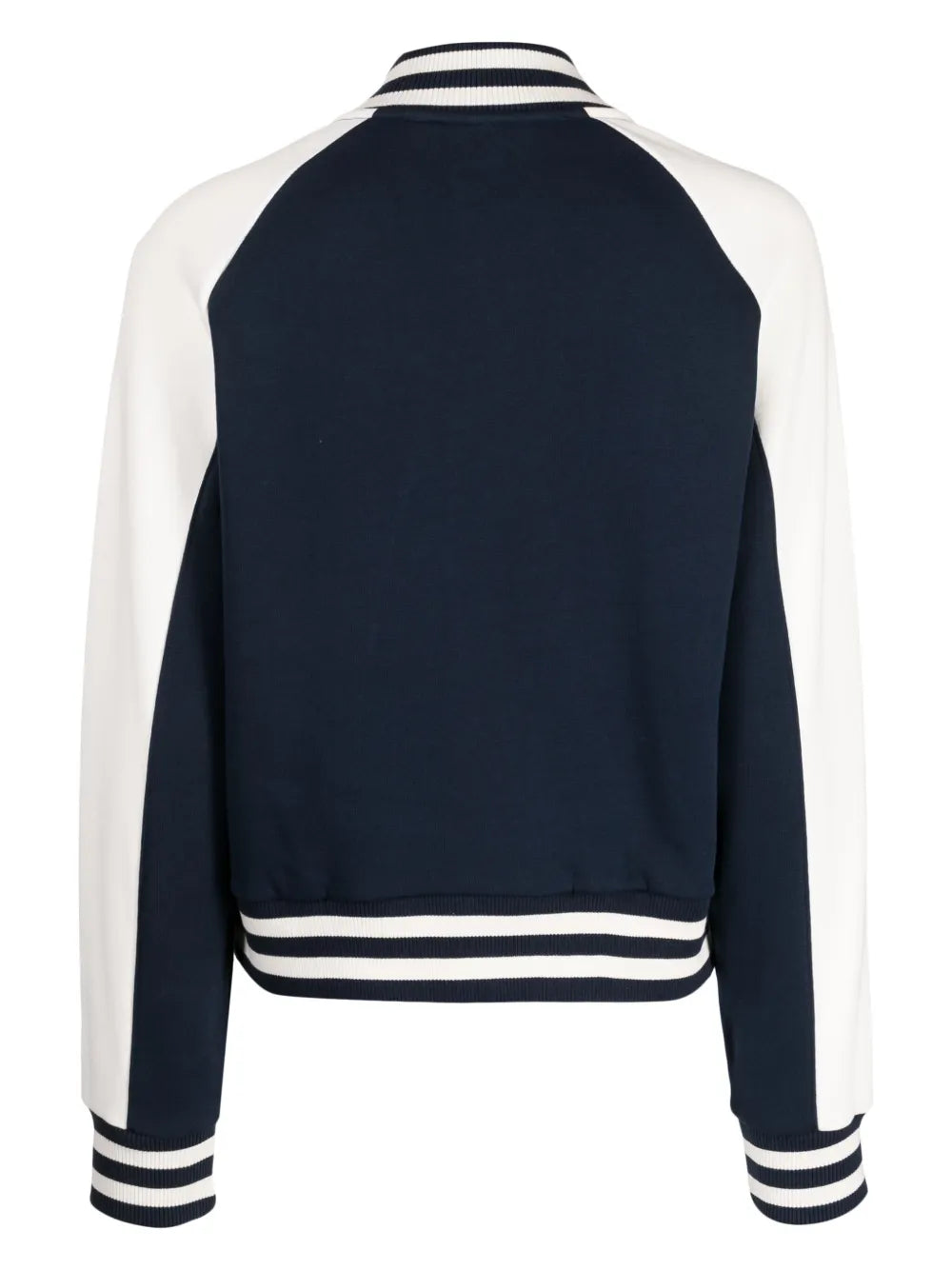 Logo-Print Stripe-Trim Bomber Jacket