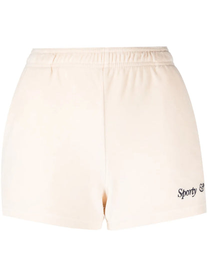 Logo-Print Cotton Shorts