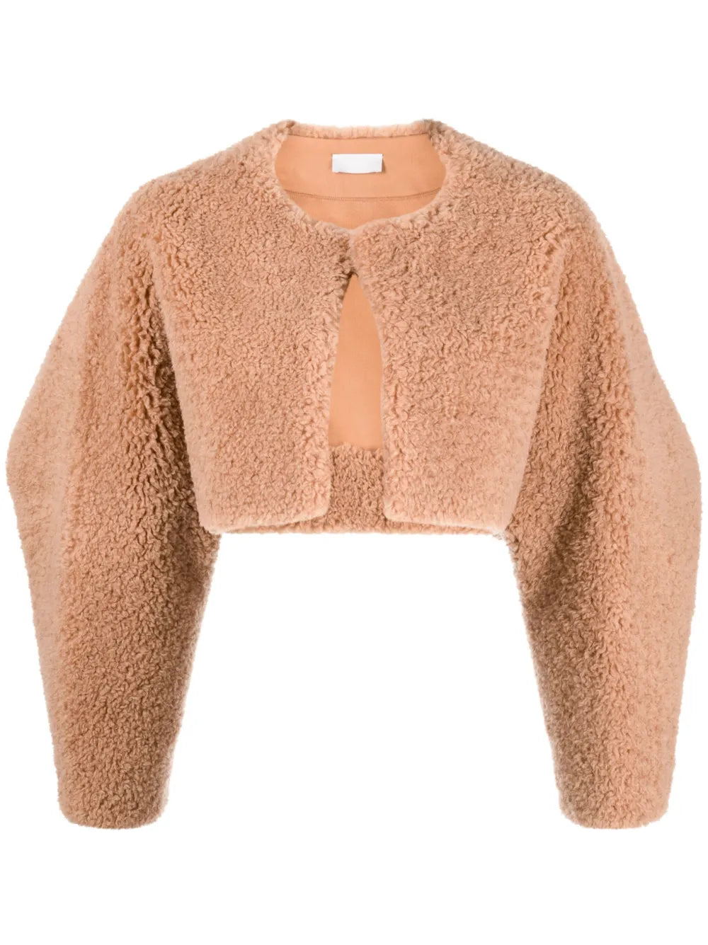 Round-Neck Shearling Jacket