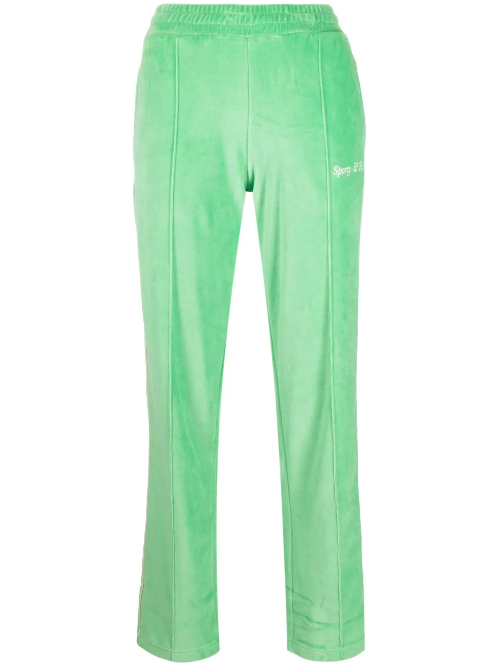 Towelling-Finish Logo-Embroidered Track Pants