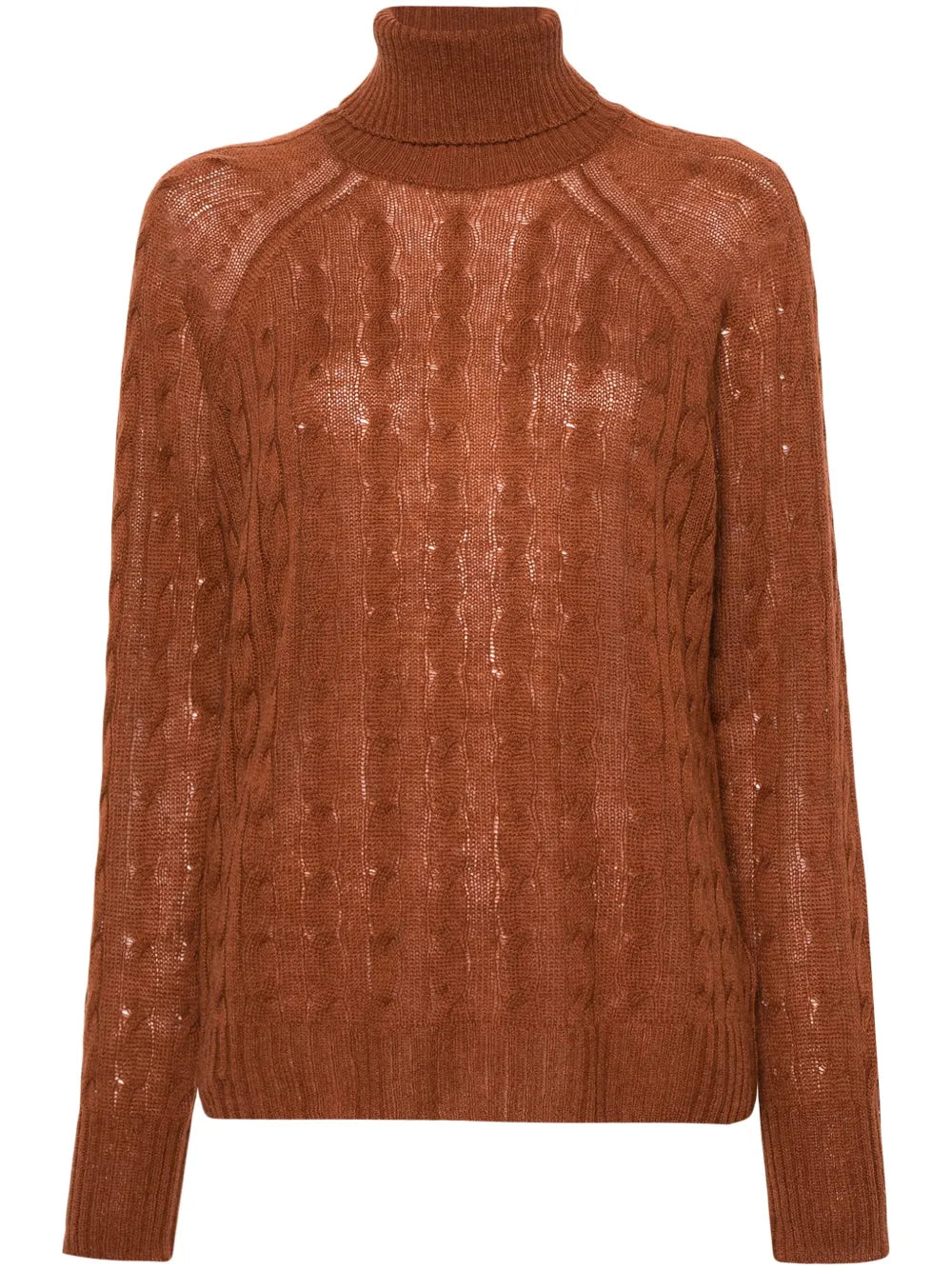 Pegaso-Motif Cable-Knit Jumper