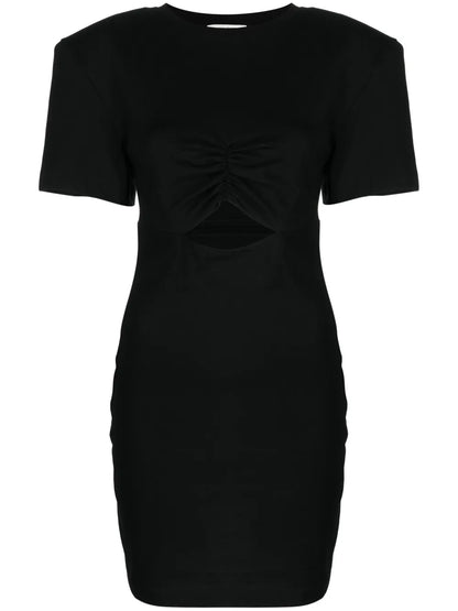 Cut-Out Cotton Minidress