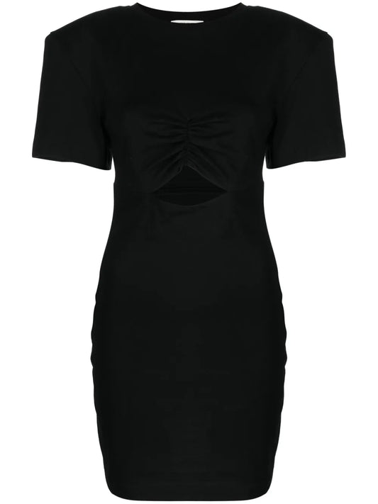 Cut-Out Cotton Minidress