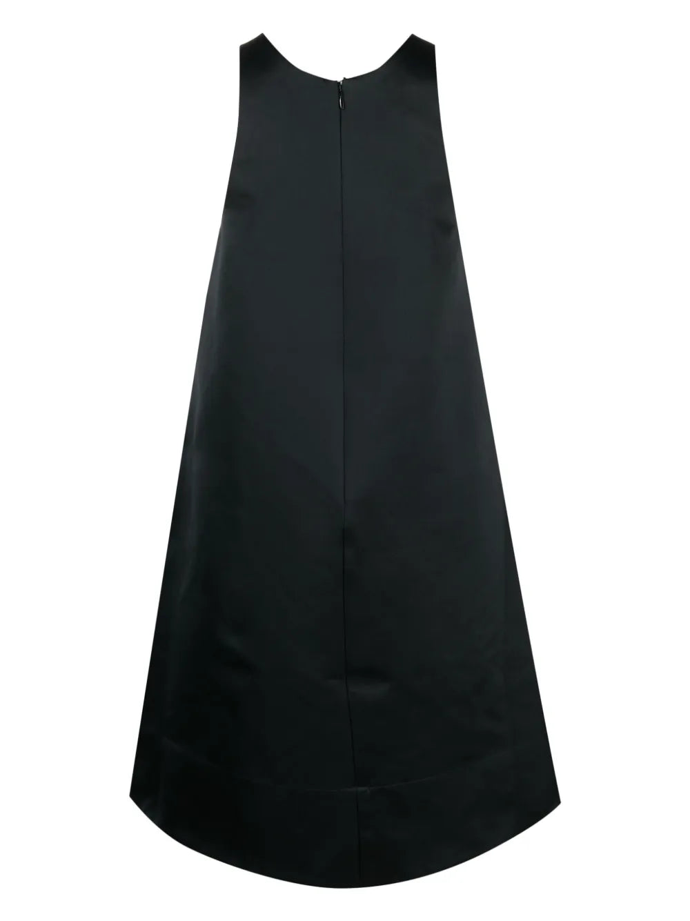 A-Line Round-Neck Midi Dress