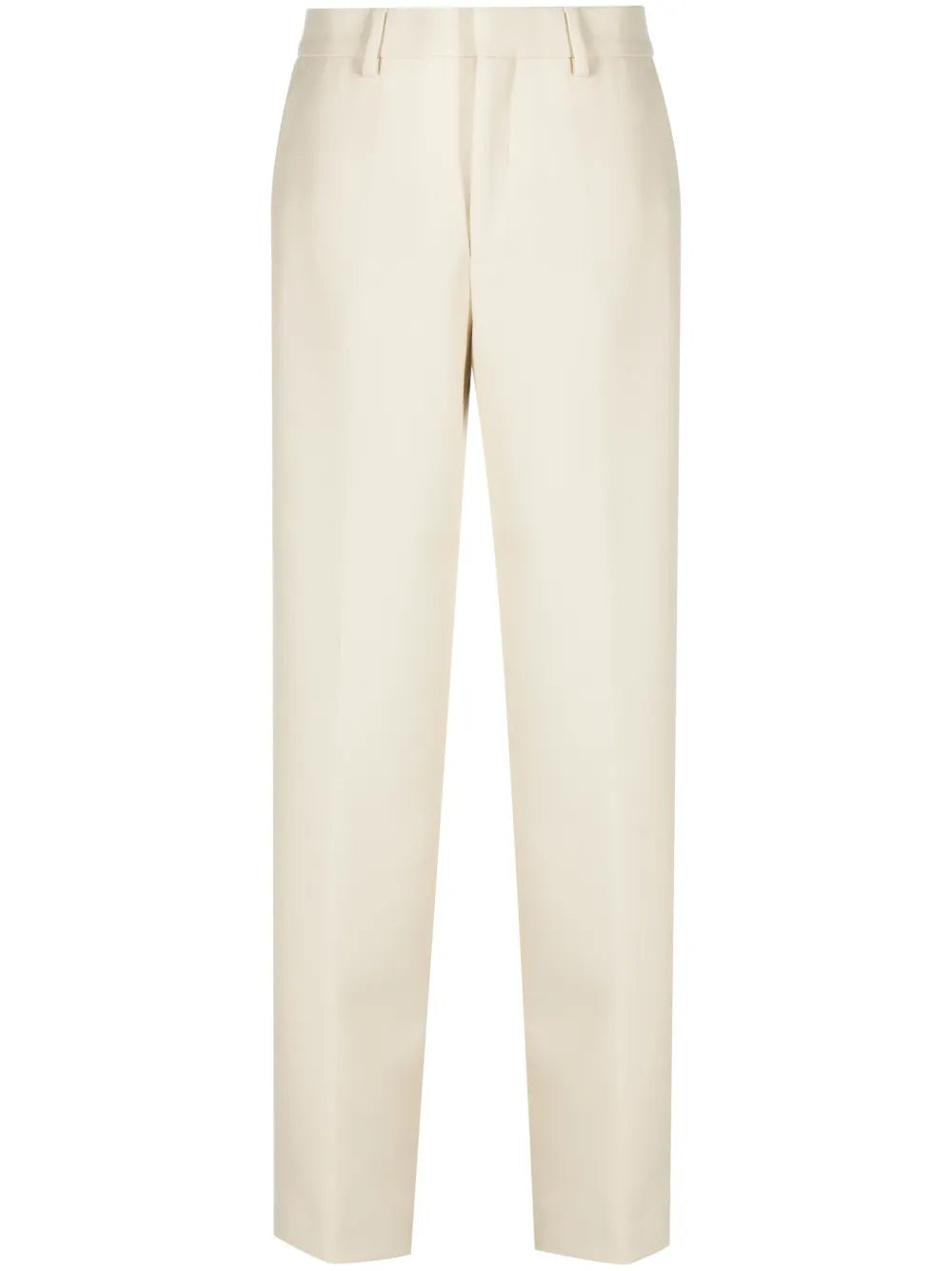 Satin-Finish Tailored Trousers