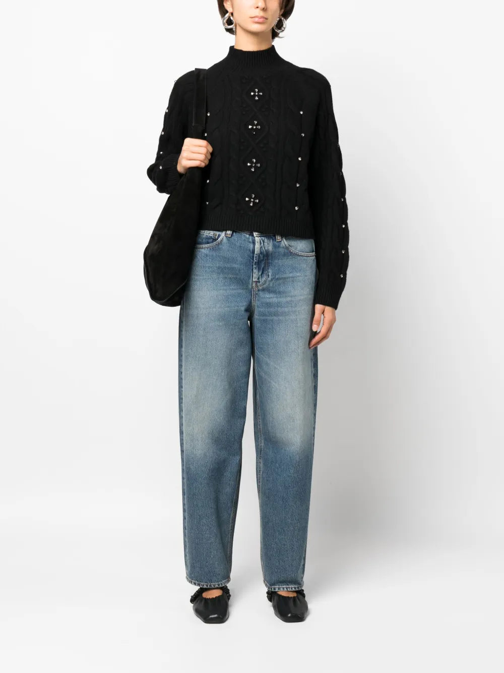 Wide-Leg High-Rise Denim