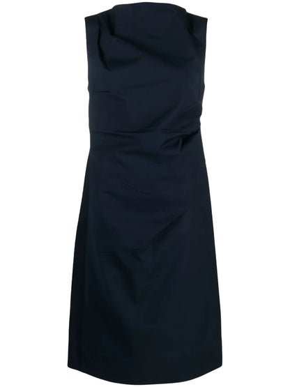 Gathered Sleeveless Midi Dress