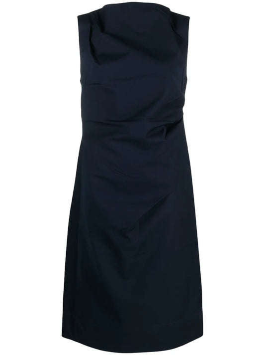 Gathered Sleeveless Midi Dress