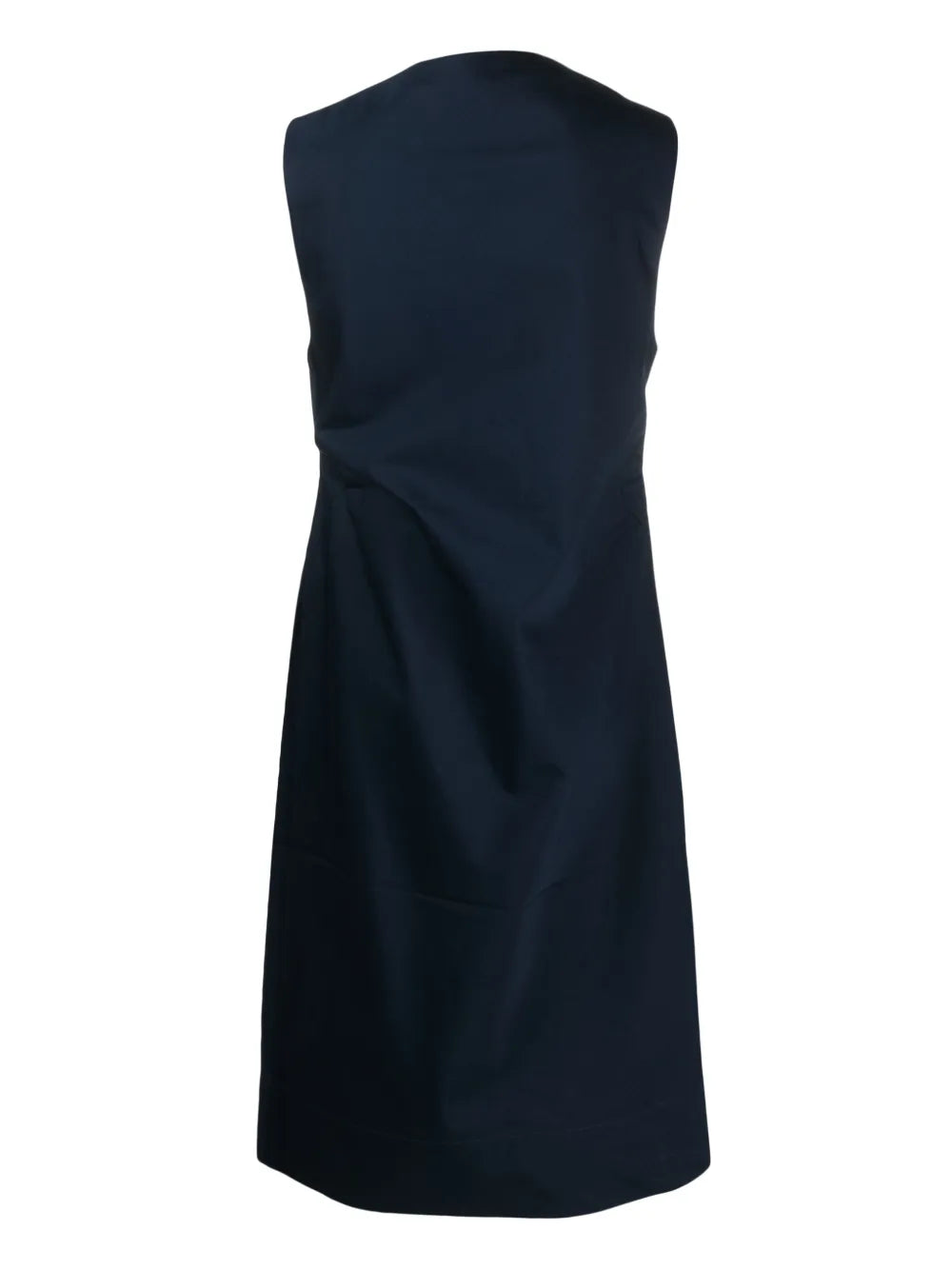 Gathered Sleeveless Midi Dress