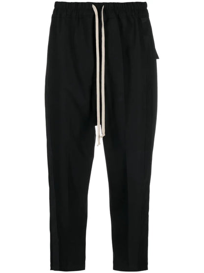 Side-Stripe Cropped Trousers