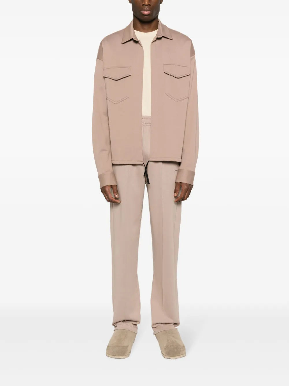 Open-Front Drop-Shoulder Jacket