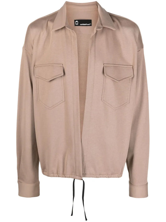 Open-Front Drop-Shoulder Jacket