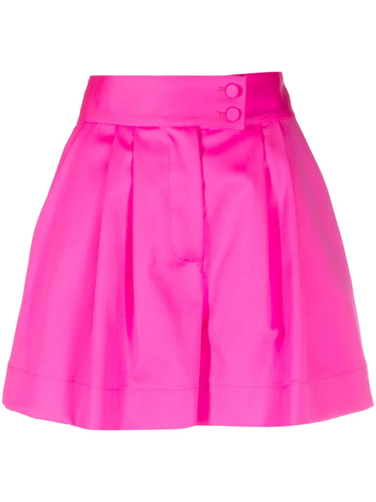 Pressed-Crease Wool-Blend Shorts