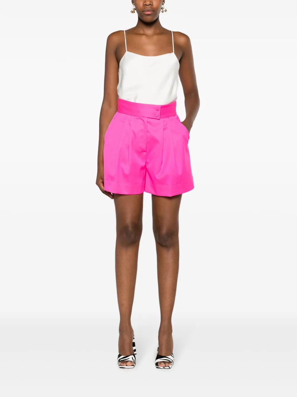 Pressed-Crease Wool-Blend Shorts