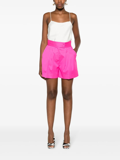 Pressed-Crease Wool-Blend Shorts