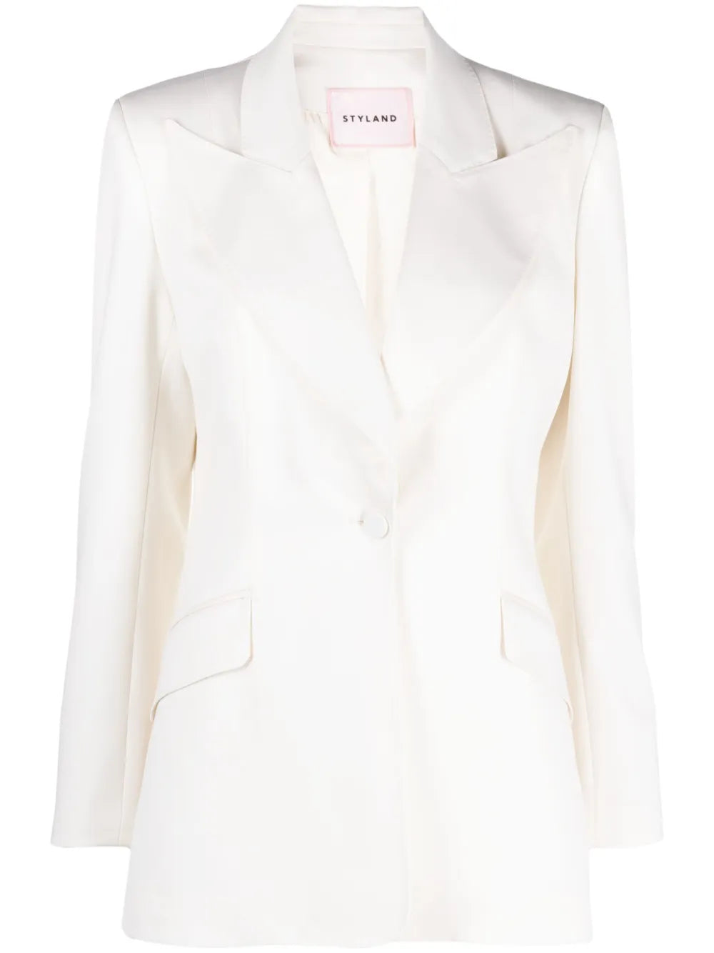 Wide Peak-Lapel Slim-Cut Blazer