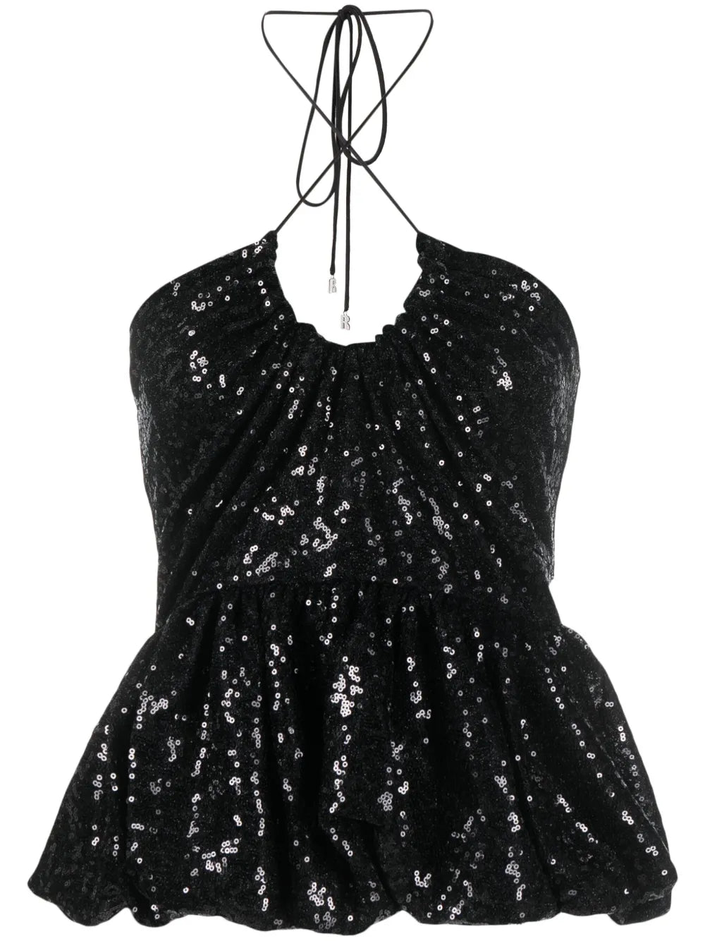 Sequined Halterneck Blouse