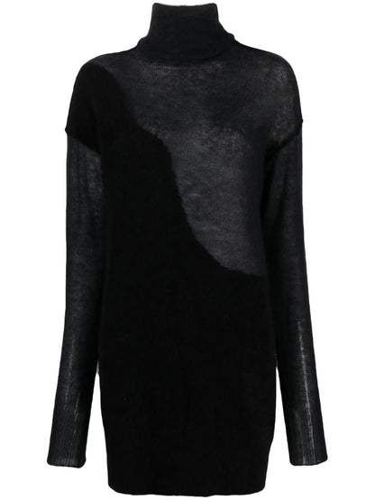 Roll-Neck Knit Top