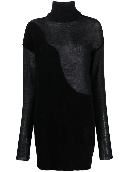 Roll-Neck Knit Top