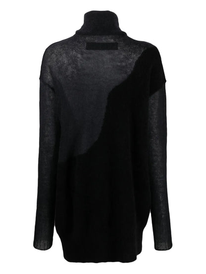 Roll-Neck Knit Top