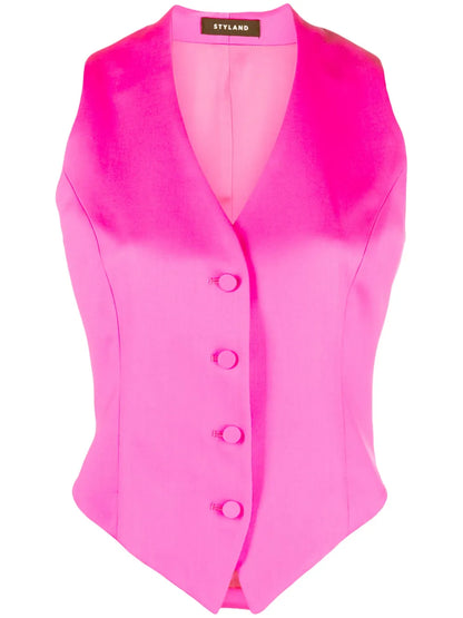 V-Neck Sleeveless Gilet