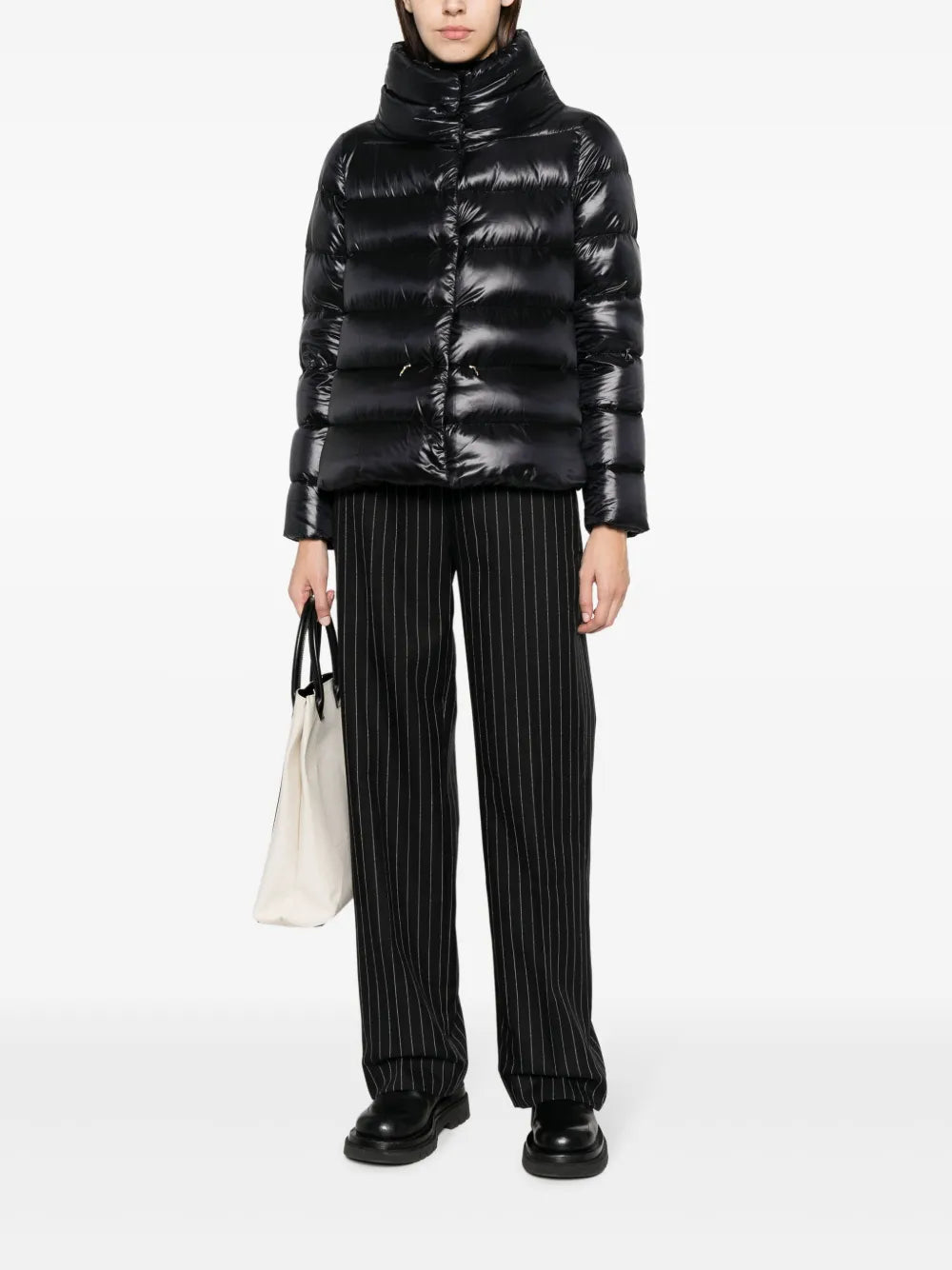 Funnel-Neck Padded Jacket