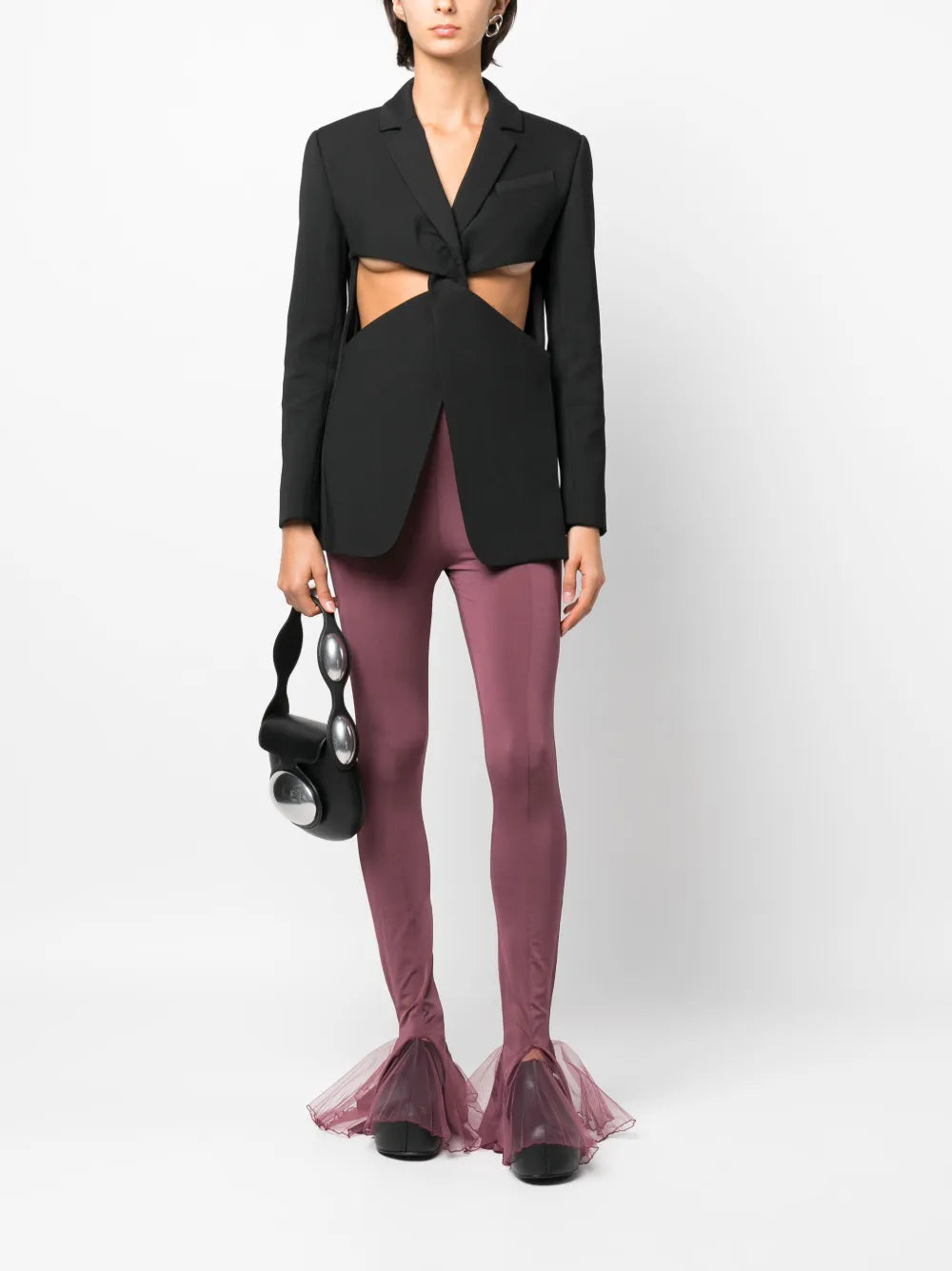 Twisted Cut-Out Blazer