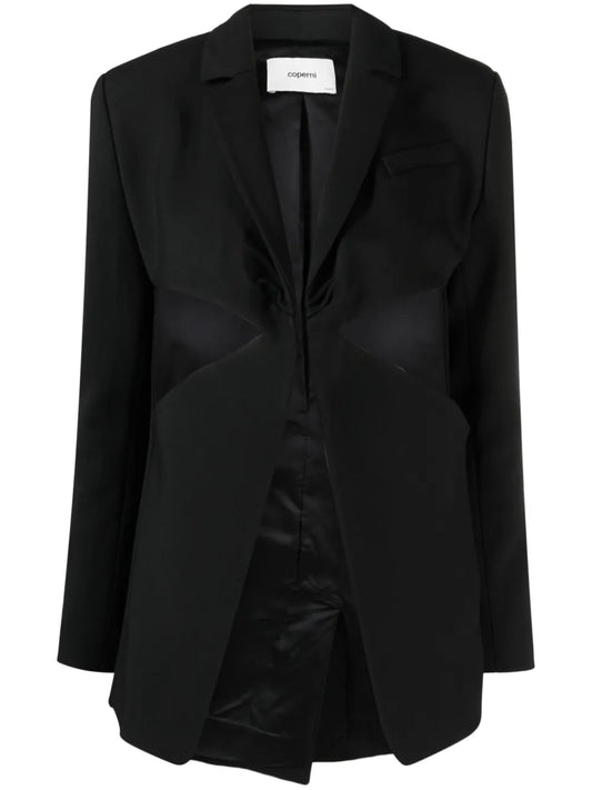 Twisted Cut-Out Blazer