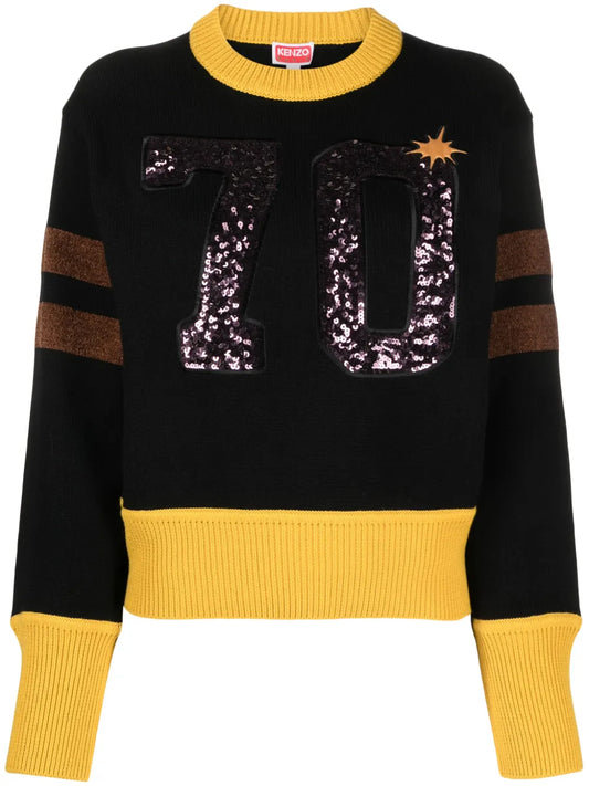 Logo-Embroidered Crew-Neck Jumper