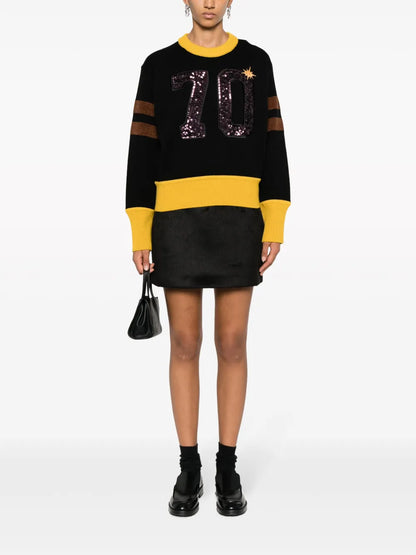 Logo-Embroidered Crew-Neck Jumper
