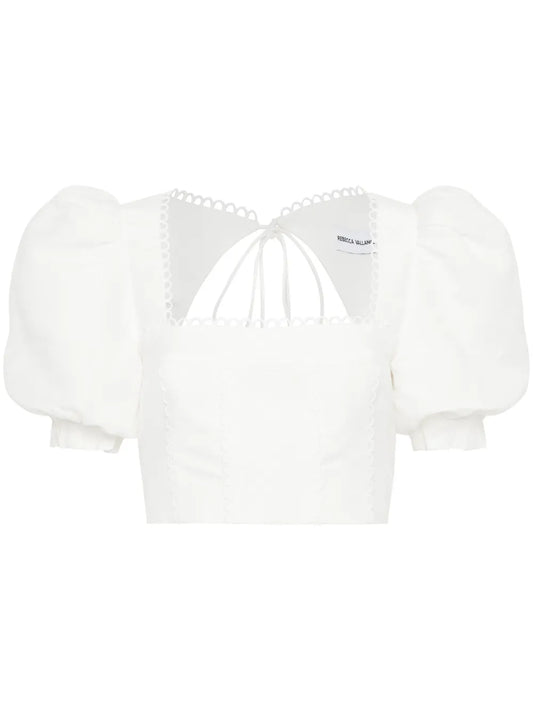 Giovanni Puff-Sleeve Top