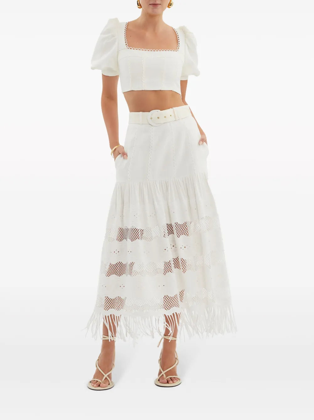 Giovanni Puff-Sleeve Top