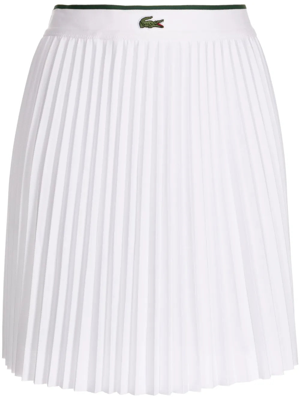 Logo-Embroidered Elasticated Pleated Miniskirt