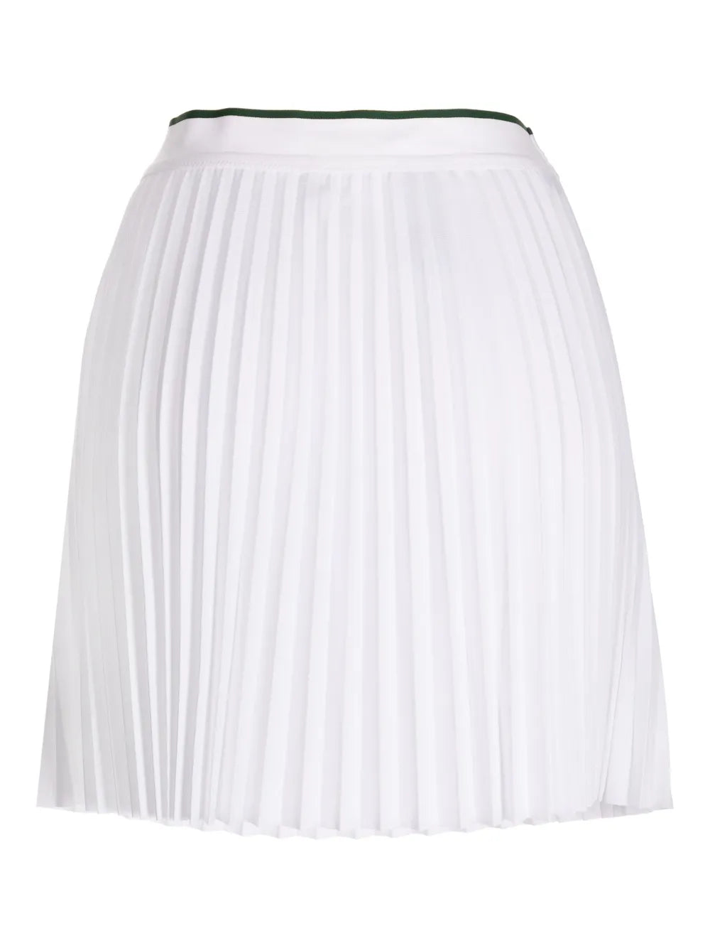 Logo-Embroidered Elasticated Pleated Miniskirt
