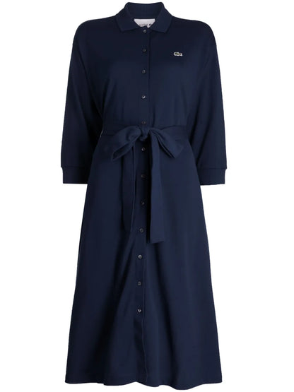 Logo-Appliqué Cotton Dress