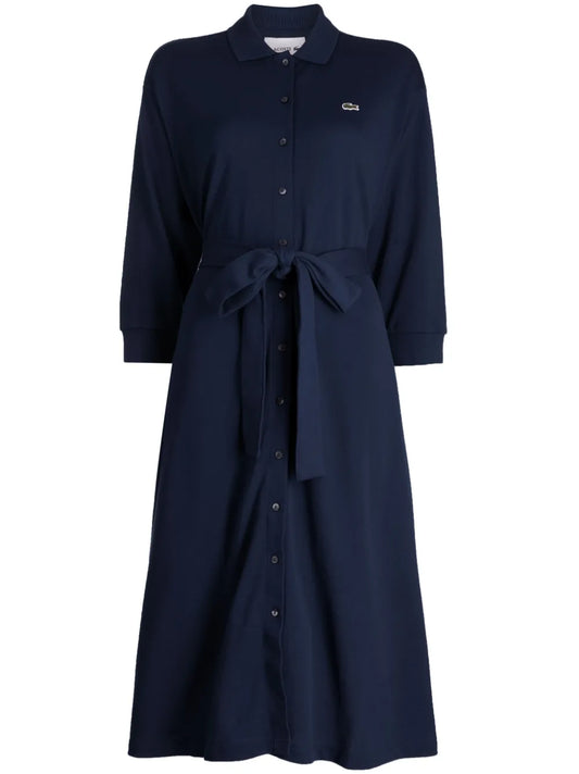 Logo-Appliqué Cotton Dress