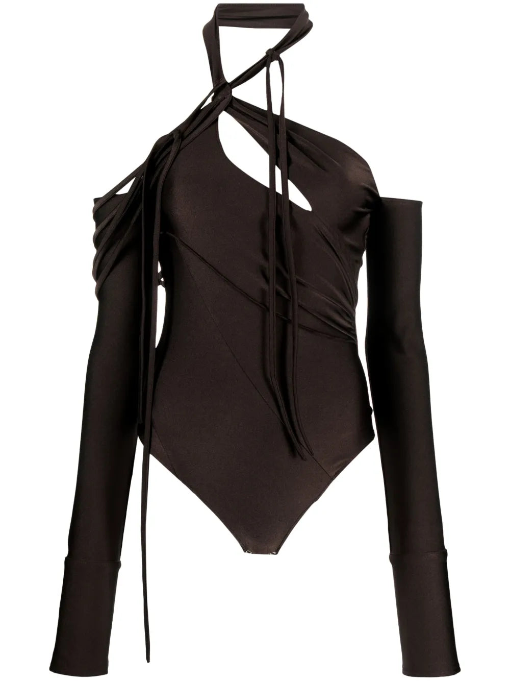 Off-Shoulder Halterneck Bodysuit