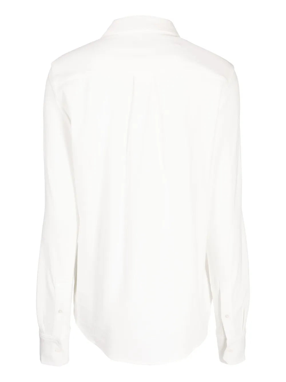 Logo-Embroidered Long-Sleeve Piqué Shirt