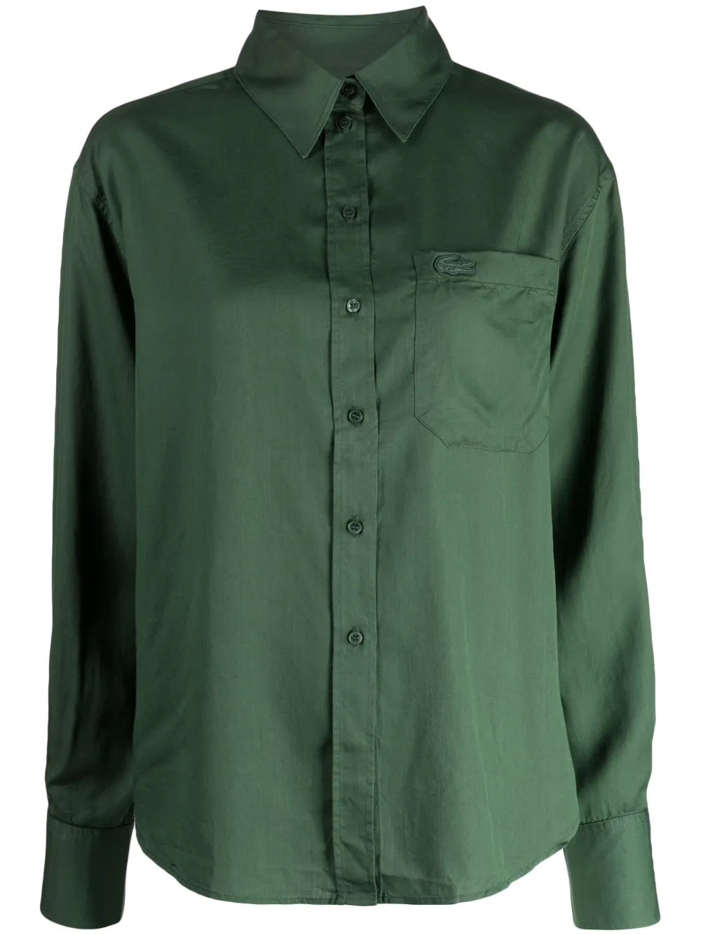Logo-Appliqué Button-Up Shirt