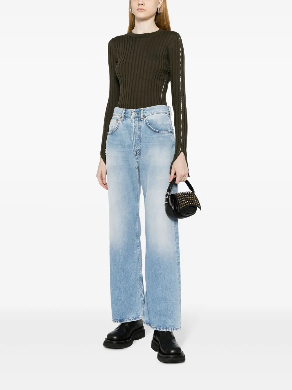 Crystal-Embellished Merino Wool Jumper