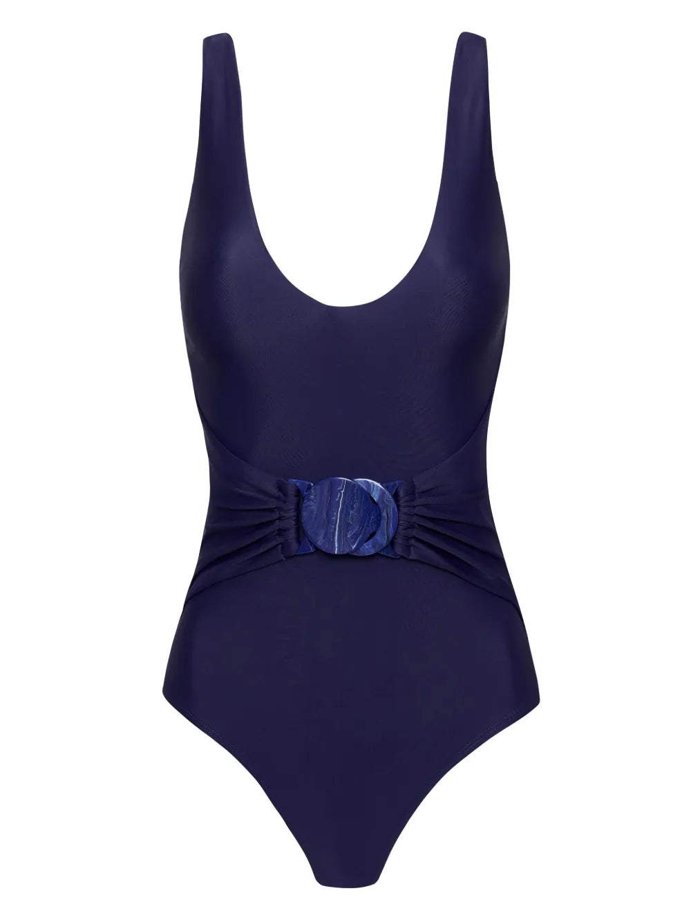 Alba Belted V-Neck Swimsuit